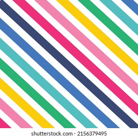 Colorful Stripes Seamless Pattern Blue Red Stock Illustration ...