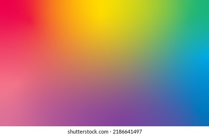 Rainbow Color Gradient Background Banner Vector Template. LBGT People Pride Colorful Symbol.