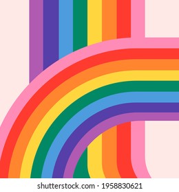 Rainbow Color LGBTQ Pride Background