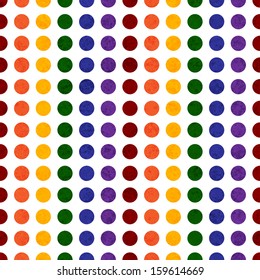 Rainbow Colored Polka Dot Textured Fabric Stock Illustration 159614669 