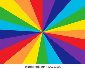 Rainbow Colors - Starburst