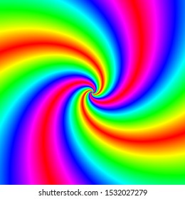 Rainbow Colors Swirl Lines Background Design Stock Illustration ...