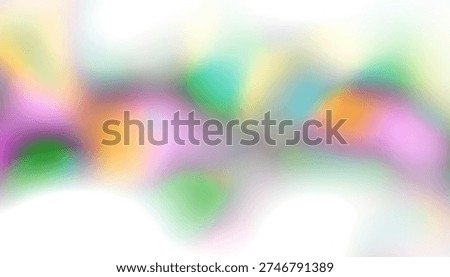 Rainbow colours Blurred  gradient background. Transparent jpg white background.