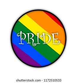 Rainbow Circle Lgbt Pride Month Vector Stock Vector (Royalty Free ...