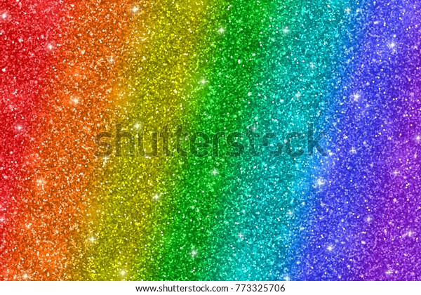 Rainbow Glitter Background Stock Illustration 773325706 | Shutterstock