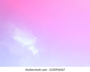 Rainbow Gradient Background  Smooth Pastel And Subtle Combinations Of Pinks, Blues And Purples Add To The Beauty Twilight Of The Atmospheric Sky. With Clouds And Fog  Soft White.