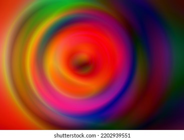 Rainbow Gradient Circle For Background. Psychedelic Effect. Rainbow Color Background. Psychedelic Circle Abstract Background. Perfect Color Composition For Unlimited Creative Projects.