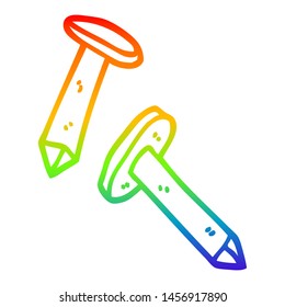 line drawing cartoon rainbow