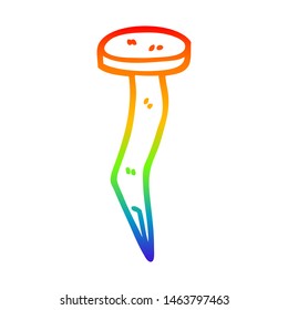 iron nail rainbow cartoon