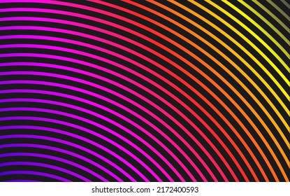 Rainbow Gradient Lines Stripes Striped Banner Violet Orange Pink Purple Yellow Colors.Web Site Card Background.Frame.Logo.Zoom Template.Multicolored Backdrop Surface Poster Design.Presentation.Wall