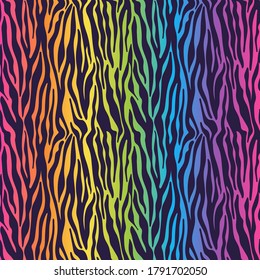 Rainbow Gradient Seamless Pattern    Bright   colorful ombre gradient repeating pattern design