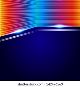 Rainbow Lines Background.  illustration for your business presentations.
