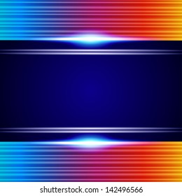 Rainbow Lines Background.  illustration for your business presentations.