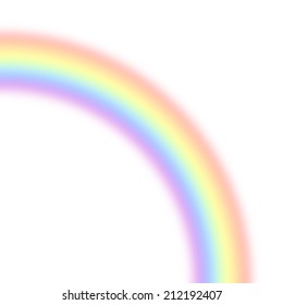 Rainbow On White Background