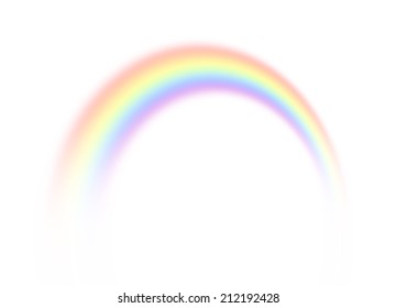 Rainbow On White Background