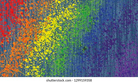 rainbow painted background