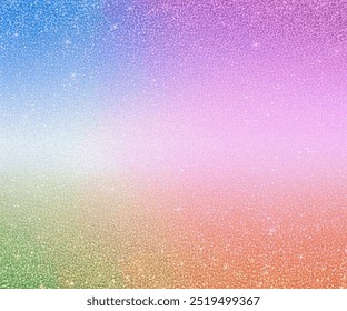 Rainbow pink, blue, green, purple, orange color glitter sparkle fun unicorn party background - Powered by Shutterstock