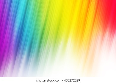 Rainbow Pride Light Rays Used To Create Abstract Background