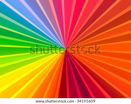Rainbow Rays Background Stock Illustration 34195609 - Shutterstock