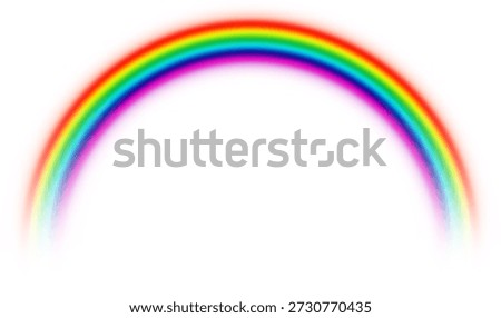 Rainbow Soft Glowing Arc Isolated
