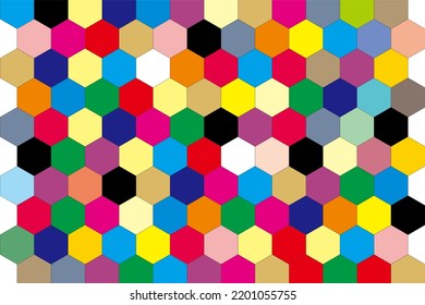 Rainbow Square Background Six Layout