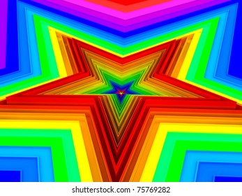 Rainbow star