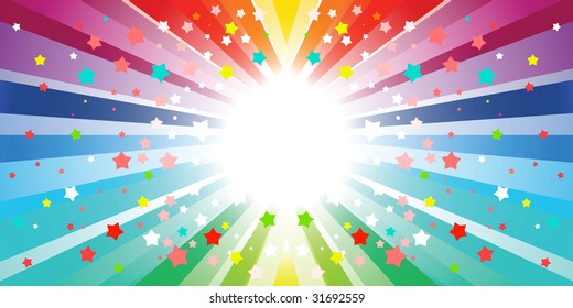 Rainbow Starburst