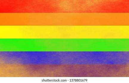 Rainbow Stripped Flag Pride Flag Lgtbq Stock Illustration 1378801679 ...