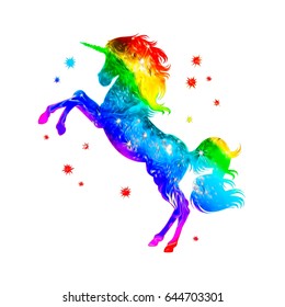 Rainbow Unicorn, Animals, Colorful, Fantasy