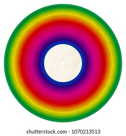Rainbow Vinyl Record