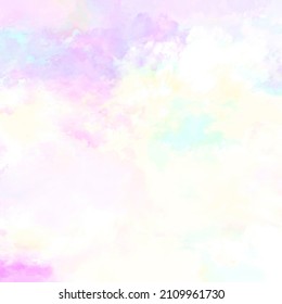 Rainbow Watercolor Background Painting Pastel Pink Stock Illustration ...