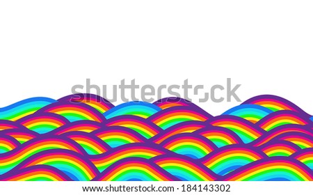 Rainbow waves.