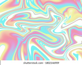 Rainbow White Psychedelic Swirl Trippy Artwork Abstract Acrylic Background