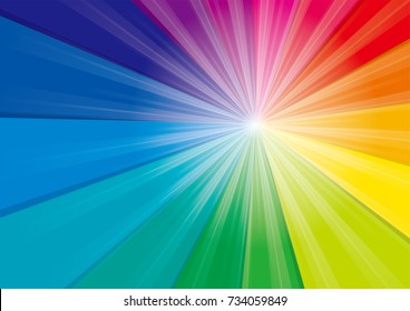 Beautiful Flying Stars On Abstract Colored Stock Vector (Royalty Free ...