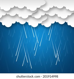 Raining Sky Background Meaning Cloudy Weather Or Storms  
