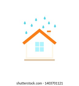 Rainwater Harvesting Icon. Clipart Image Isolated On White Background