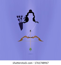 Ram Navami Greeting With Lord Rama Image With Bow And Arrow