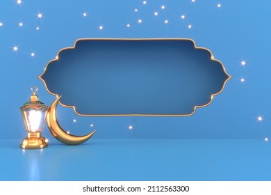 Ramadan Kareem Greeting Background Islamic 3d Illustrator Design