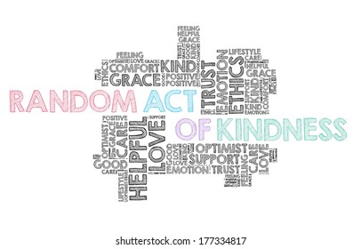 Random Act Of Kindness In Word Cloud