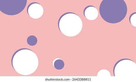 Random circle background with a little shadow effect 