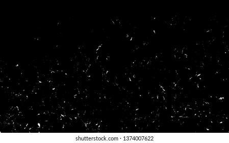 Random white fire ember flying fire sparks particles isolated on the black background for overlay design.