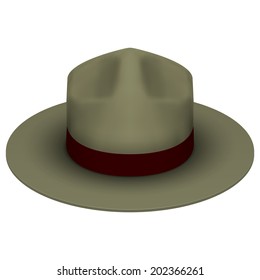 Ranger Hat Khaki Green Color Symbol Stock Vector (Royalty Free) 183050078