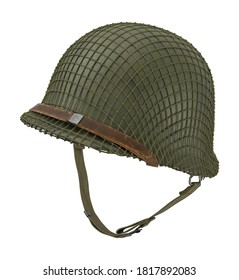 Ranger Helmet WWII 3D Illustration On White Background