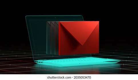 Ransomware Cyber Security Email Phishing Internet Technology Lock Vault Protection 3d Illustration