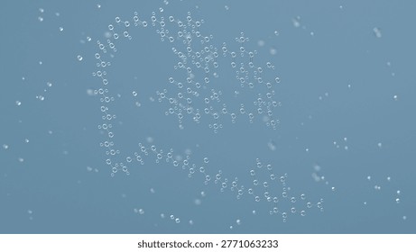 rapalink-1 molecular structure, 3d model molecule, bivalent mtor inhibitor structural chemical formula view from a microscope