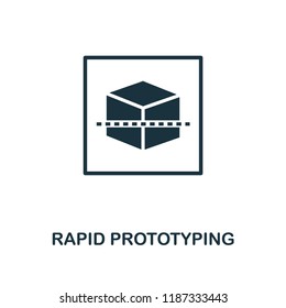 Rapid Prototyping Icon. Monochrome Style Design From Machine Learning Collection. UX And UI. Pixel Perfect Rapid Prototyping Icon. For Web Design, Apps, Software, Printing Usage.