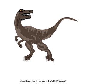 Velociraptor Stock Vector (Royalty Free) 411251425