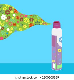 Raster Aerosol Spray Can, Deodorant, Cleanser, Furniture Polish, Paint, Air Freshener, Repellent Gas Spray. Disinfectant Icon In Aluminum Bottle.