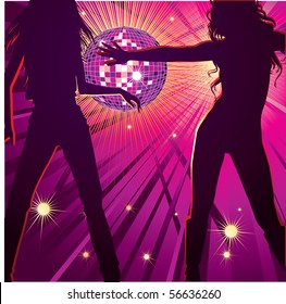 6,009 People dancing disco ball Images, Stock Photos & Vectors ...