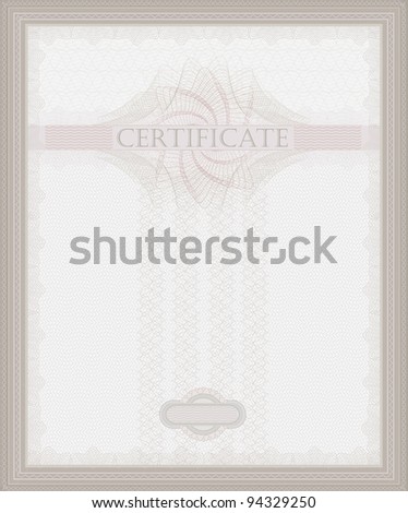 raster Certificate Guilloche template security spirograph